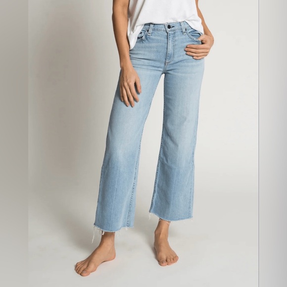 Closeout!▪️NWT  ASKK NY Crop Wide Leg Jeans In Zuma - Picture 9 of 9
